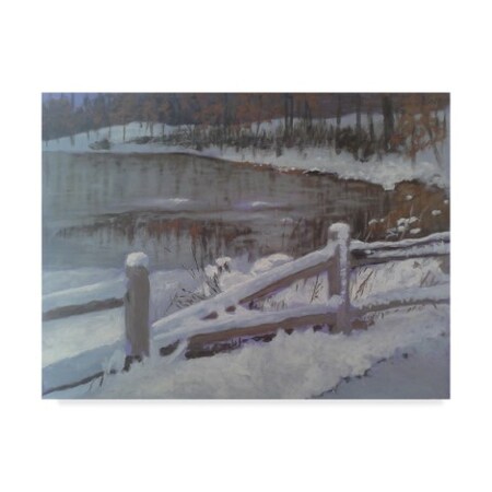 Rusty Frentner 'Nature Center Wintertime' Canvas Art,24x32